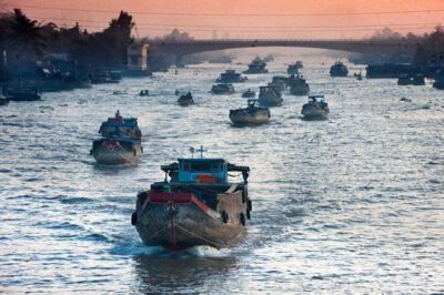 imagem do Delta do Rio Mekong (Vietnã)