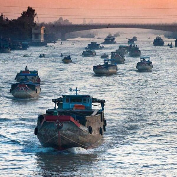 imagem do Delta do Rio Mekong (Vietnã)