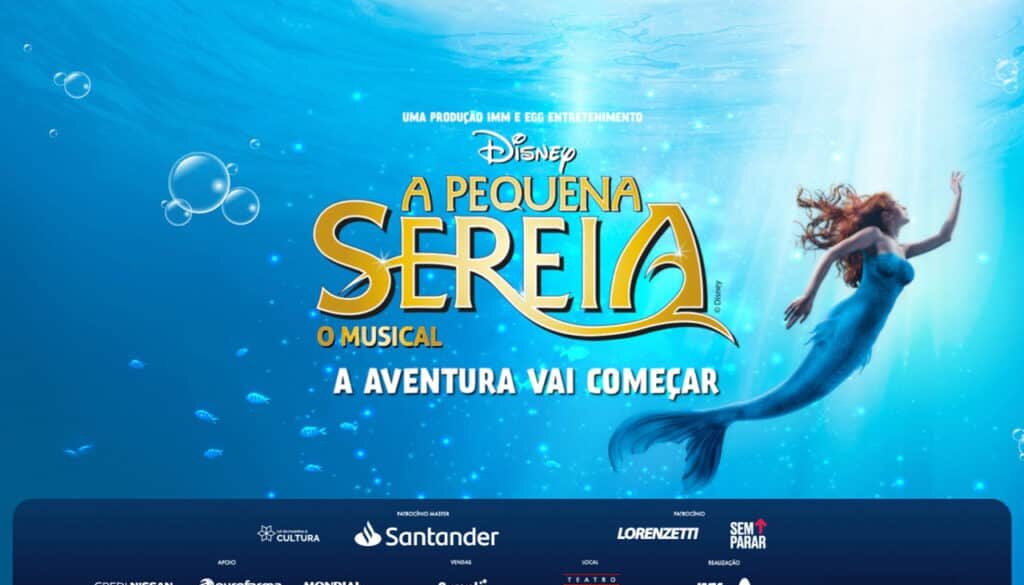 musical a pequena sereia foto: site oficial