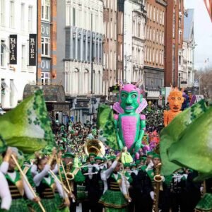 st. patrick's festival, parade, inishowen critters, dublin city