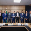 executivos da latam e autoridades em anúncio da rota recife petrolina em brasília (crédito eduardo oliveira ascom mpor)