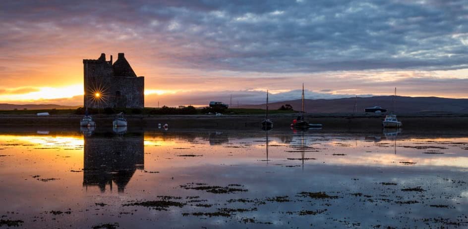 lochranza castle on the isle of arran. © kenny lam