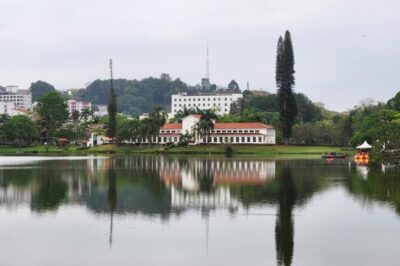 vista da fachada do balneário spa são lourenço e fonte vichy