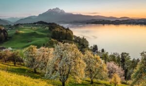weggis spring evening panorama credits andrea gerth