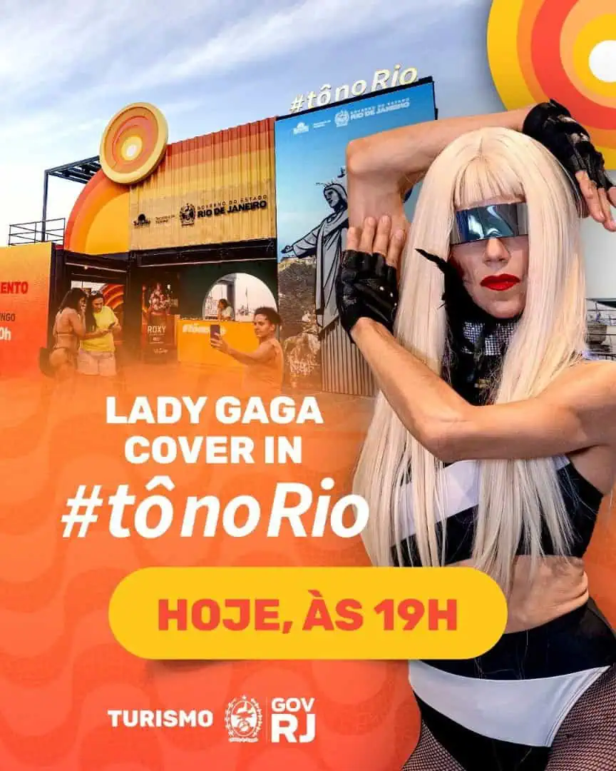 card divulgação do show da lady gaga cover