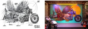 harley davidson leva arte urbana crédito arte pardal imagem gui veloso
