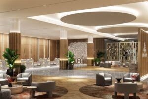 nova área de check in da primeira classe da emirates no terminal 3 do aeroporto internacional de dubai (dxb) divulgação emirates