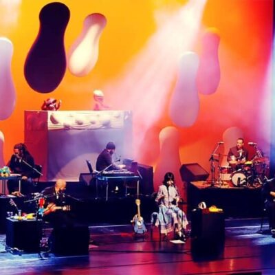 show “música de brinquedo” do pato fu no sesc vila mariana (foto graceodareprodução)