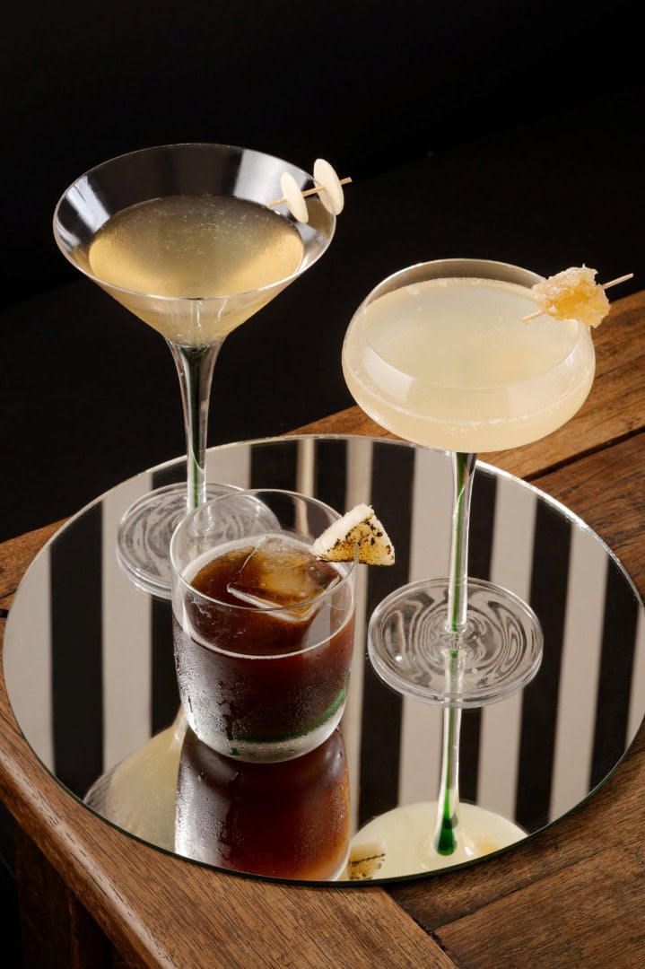 crystal diva, timeless negroni e honey 75