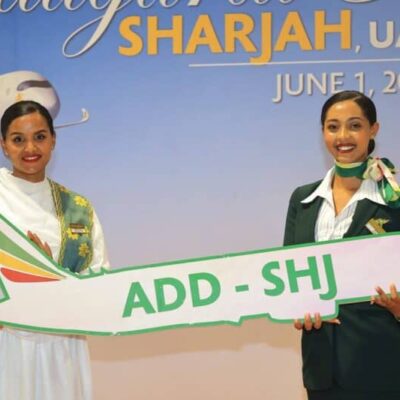 ethiopian inicia novo serviço de passageiros para sharjah