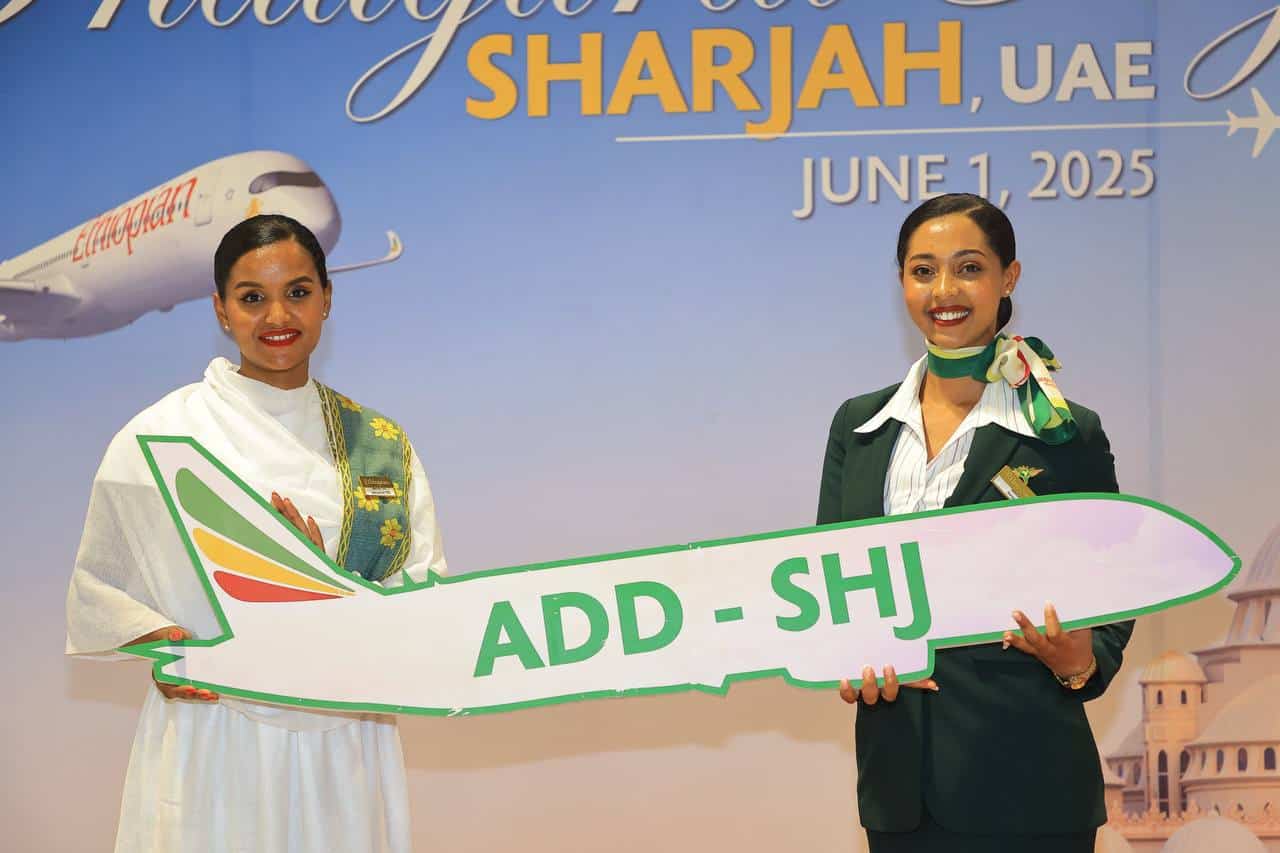 ethiopian inicia novo serviço de passageiros para sharjah