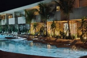 lagoa artificial genesis em um hotel