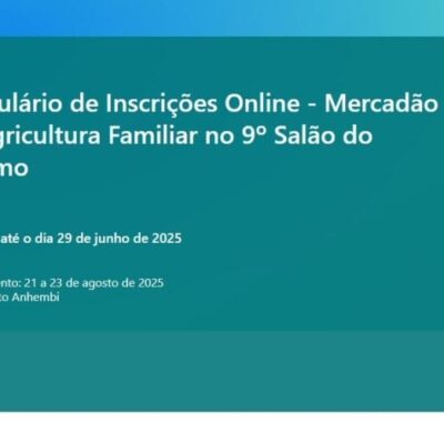 mercadão da agricultura familiar