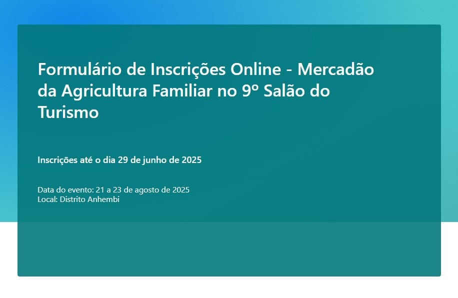 mercadão da agricultura familiar