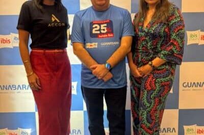 paloma fernandes gerente regional accor rodrigo mont'alverne gerente de marketing guanabara e leticia pineschi diretora de marketing da guanabara