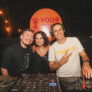 renata araújo com os djs guilherme scarpa e thiago mourão