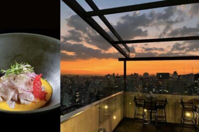 restaurante the view oferece famoso prato latino com uma vista privilegiada da cidade