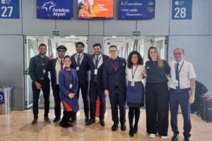 tripulação do voo inaugural fortaleza juazeiro do norte da latam divulgação latam