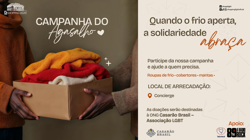 gazit brasil promove mais uma edição da campanha do agasalho em seus shoppings credits divulgação