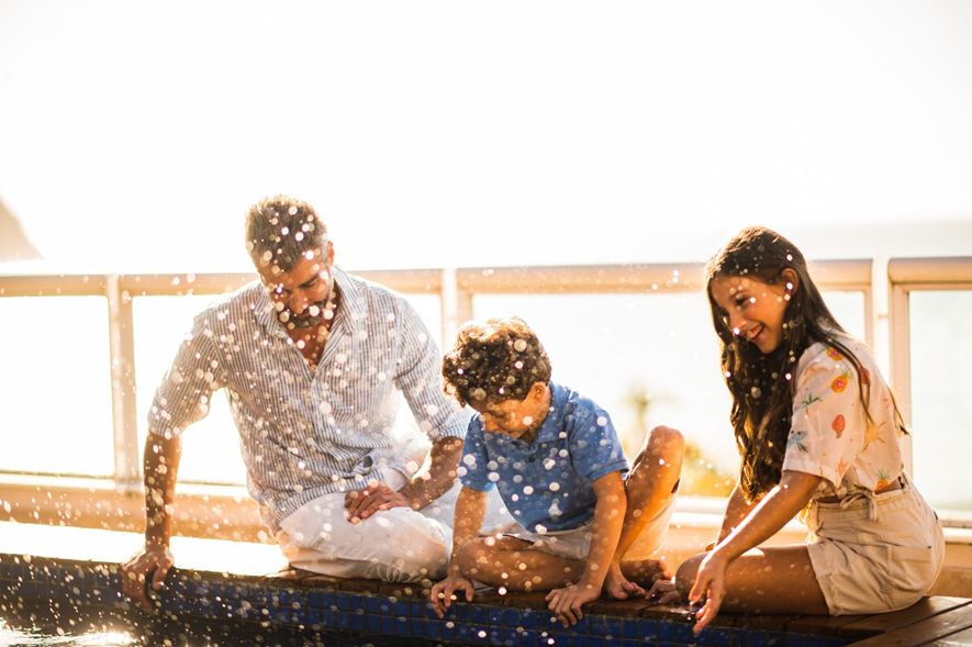 hotel jequitimar terá experiências especiais para pais e filhos. foto divulgação