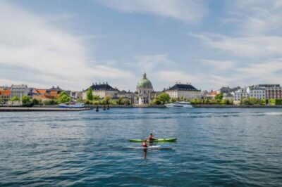 kayaking through the canals of copenhagen © mitch wiesinger