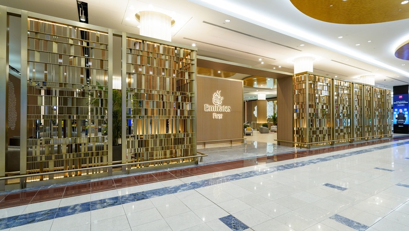 primeira classe no aeroporto de dubai