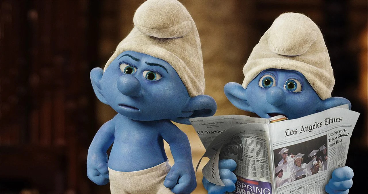 smurfs 2 credits divulgaçõa