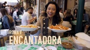 daniela filomeno degusta pratos de massa na capital italiana (foto reproduçãocnn brasil)