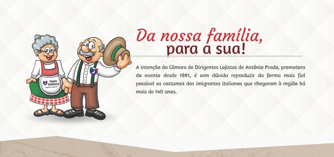 noite italiana 2025 credits site oficial