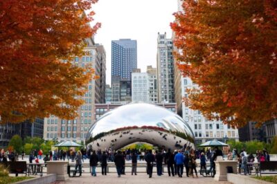cloudgate dress in autumn credits millenium park divulgação