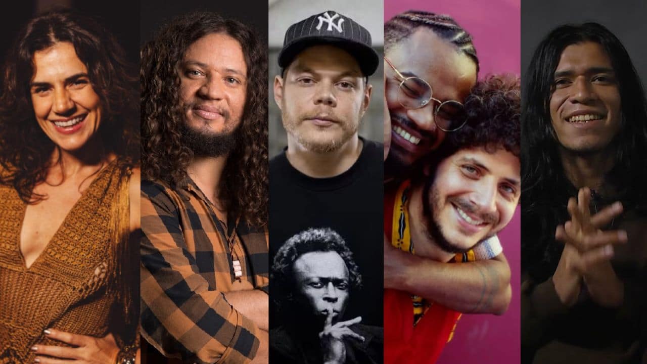 mariana aydar, rapadura xique chico, dj daniel tampenpi, a dupla thiago ramil e dona conceição e ian wapichana foto divulgação