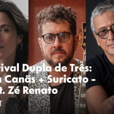 trio de ana cañas, suricato e zé renato encerra o festival foto divulgação
