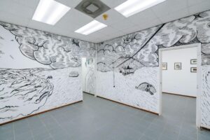 uma das instalações da aruba art fair 2018