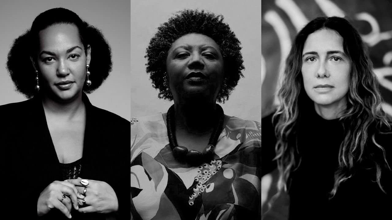 da esquerda para a direita diane lima rosana paulino e adriana varejão. créditos wallace domingues rodrigo ladeira e tinko czetwertynsk