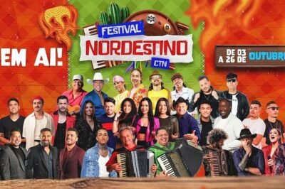 Festival Nordestino CTN, evento cultural e musical com artistas renomados, acontece de 03 a 26 de outubro, celebrando a cultura nordestina com shows ao vivo, comidas típicas e atrações para toda a família.