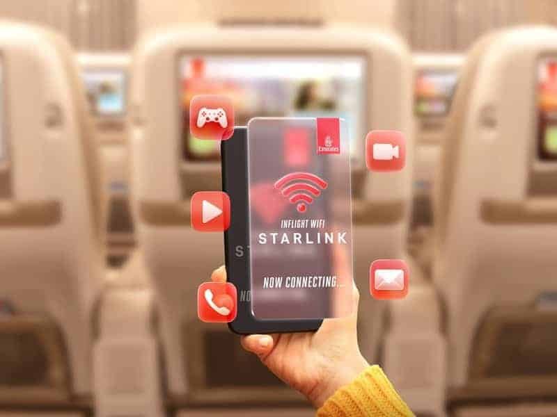 emirates se prepara para operar a maior frota internacional integrada com a starlink emirates se prepara para operar a maior frota internacional integrada com a starlink