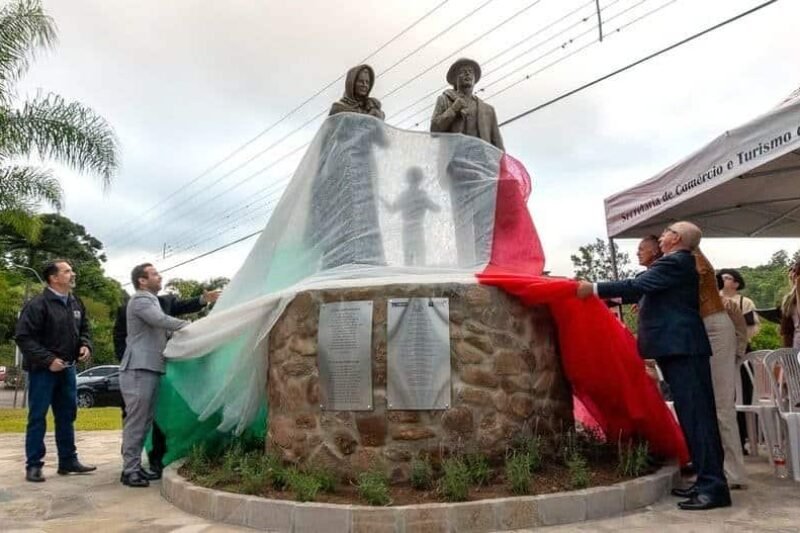 rio grande do sul ganha monumento em homenagem aos 150 anos da imigração italiana