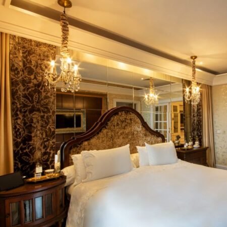 6 detalhe da suntuosa suite diamante do castelo saint andrews