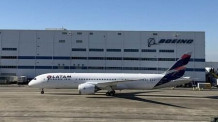 4 latam recebe seu primeiro boeing 787 9 com motores genx e acelera renovação de sua frota de longo alcance