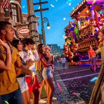 universal orlando divulga line up de shows do mardi gras 2026 com bebe rexha zeed e mais