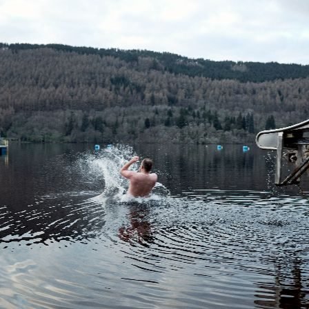 1 enjoying the outdoor slide at taymouth marina. © visitscotland mat hay