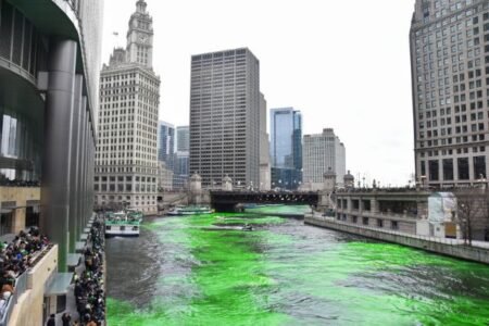 5 tingimento do rio chicago no st.patrick`s day divulgação